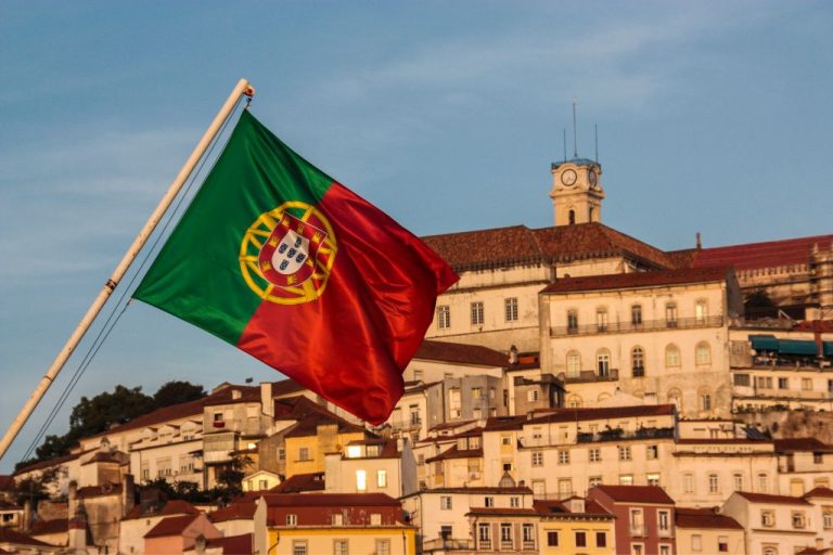 Lot De 25 Drapeaux Portugais à Main – 14x21cm + Hampe 30cm – Polyester – Décoration Fête, Événement Sportif, Support